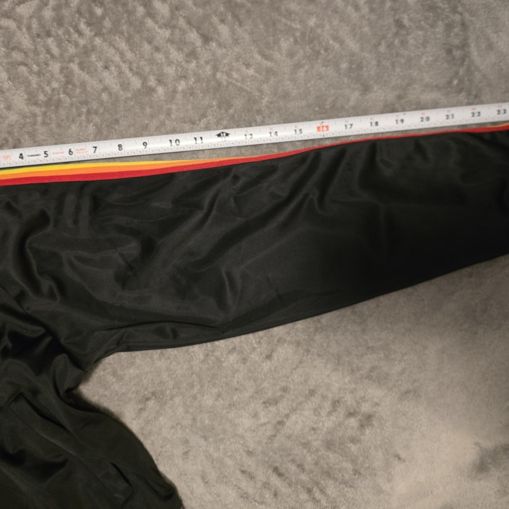 Rainbow Trim Black Bomber Jacket - Picture 11 of 11